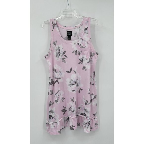 LAURA ASHLEY 2 piece set robe slip nightgown floral sleep lounge sleepwear M - Picture 6 of 11